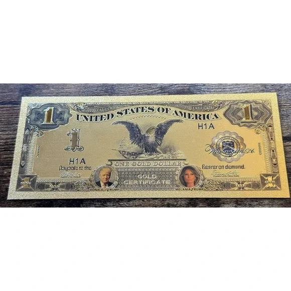 1899 $1 Silver Cert Black Eagle Donald Trump Gold Banknote Dollar Bill
