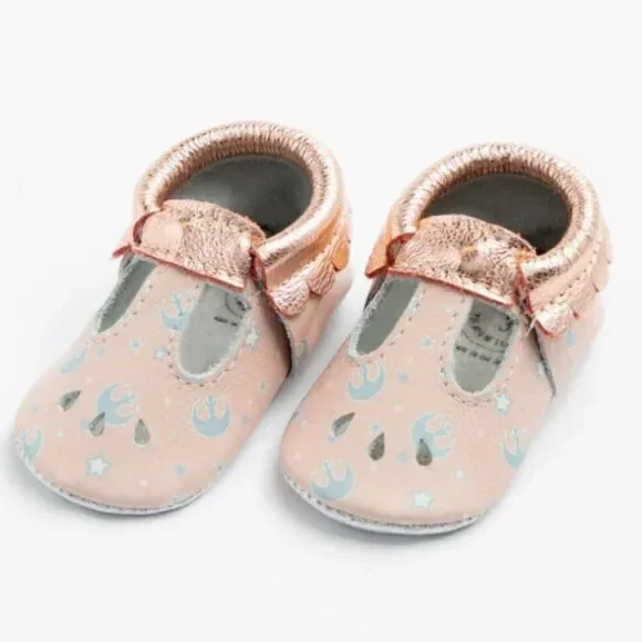 Freshly Picked Star Wars Pink Rose Gold Light Side Mary Jane Size 7