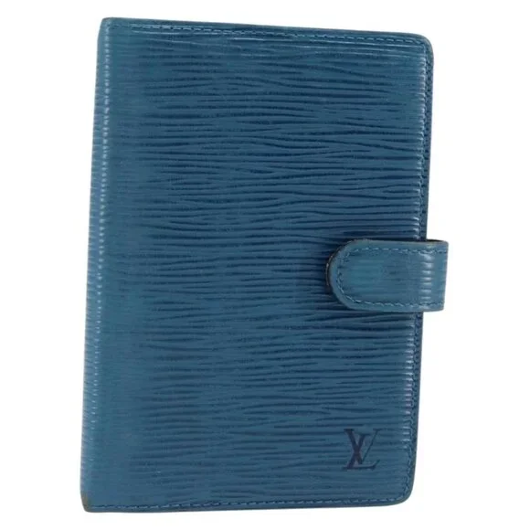 LOUIS VUITTON Epi Agenda PM Day Planner Cover Blue
