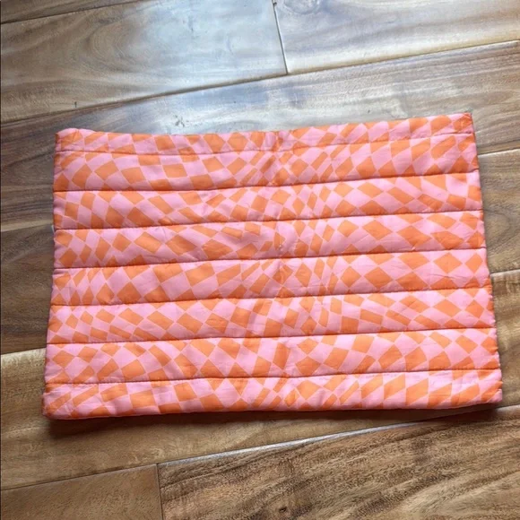 Orange and Pink Geometric Silky Laptop Case