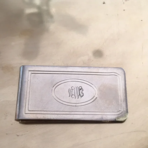 Monogram money clip