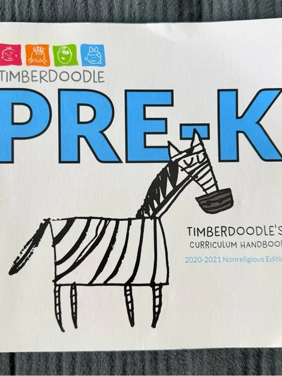 Timberdoodle PRE-K Curriculum Handbook - Blue & Black Cover