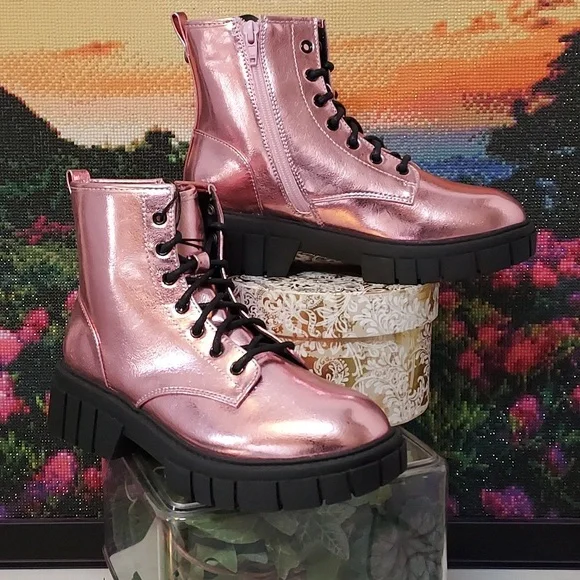 Girls Madden NYC Lug Bootom Combat Boot