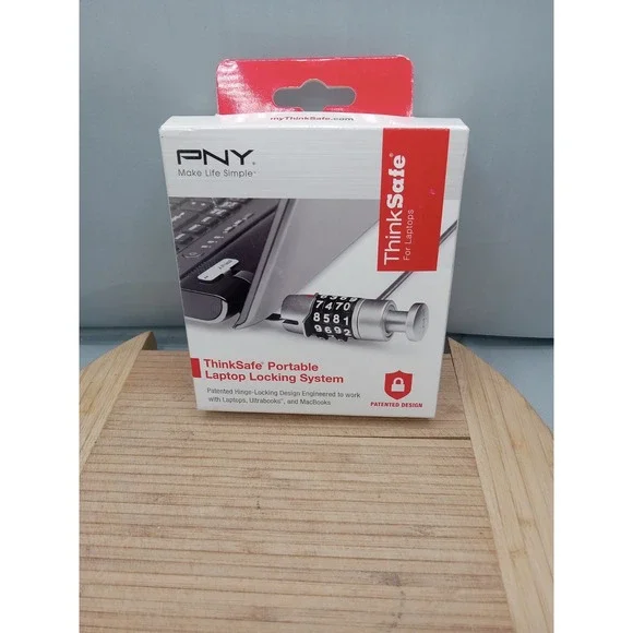 NEW PNY ThinkSafe‎ Portable MacBook Locking System P-TSUL1-RB Lock 2012 Red Box