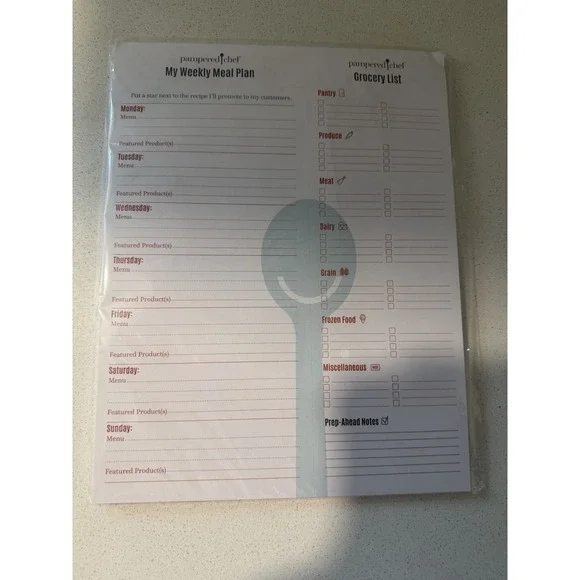 Pampered Chef - PM 1320 Weekly Meal Planner Pad 7