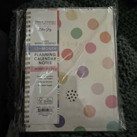 Blue Sky Brook Gossen Planner Notes 5.875
