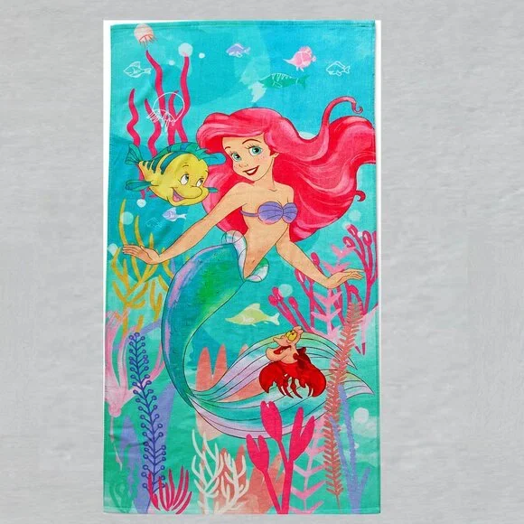 Disney Ariel Princess Beach Towel Measures 29 x 59 inches