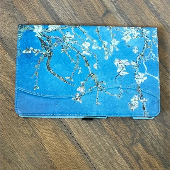 Blue Floral Branch Tablet or E-Reader Cover