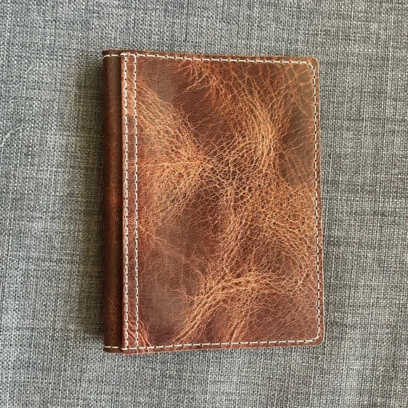 Extremely Rare Chic Sparrow A6 Folio Maverick Golden Brown TN Cover Leather New
