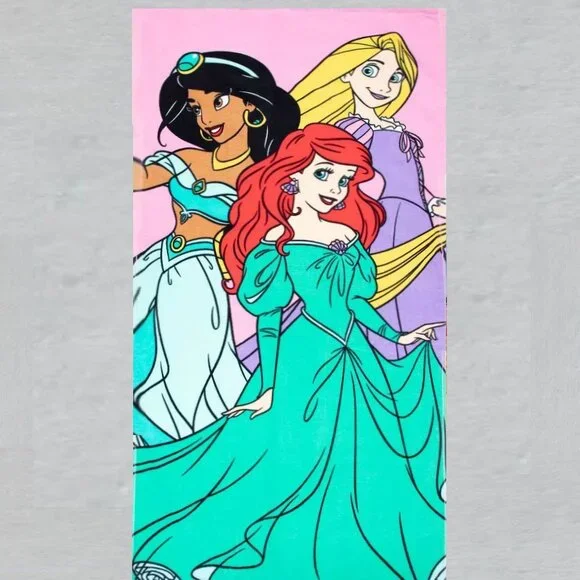 Disney Princess Beach Towel Measures 28 x 58 inches