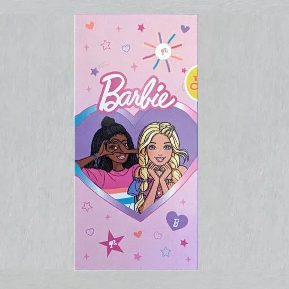 Barbie Beach Towel Measutes 28 x 58 in