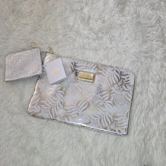 NWT Lilly Pulitzer Padded Tech Sleeve Laptop With Pouch