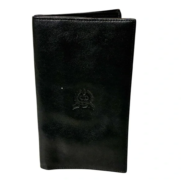 Christian Dior Black‎ Soft Leather Made in Italy Multi Card Slot Card Holder