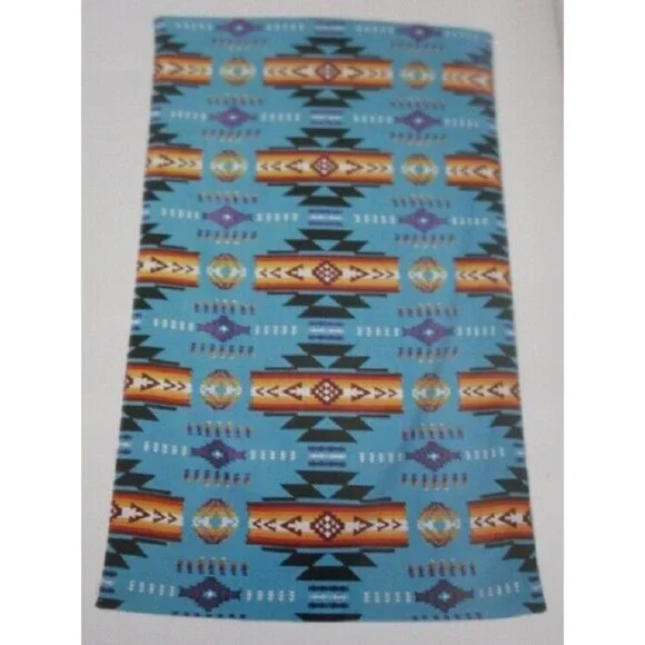 New Turquoise Blue Oversized Native Southwest Bath Beach Pool Gift Towel Aztec