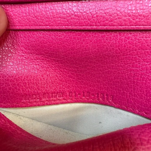 Dior Lady Charm Wallet in Pink 💗 w/ Cannage stitching & silver-tone 
