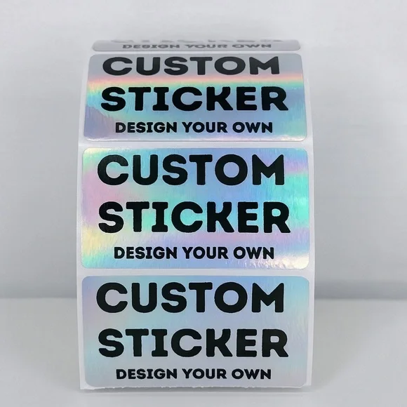 Custom Logo Stickers 2.25” x 1.25” Personalized Labels for Small Business