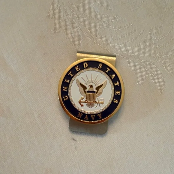 United States Navy Gold Money Clip