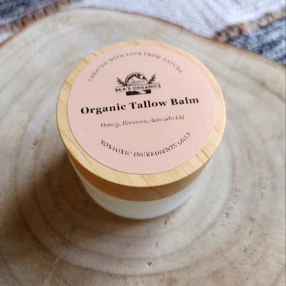 💌 Organic Healing Tallow Balm with Honey and Electrolytes 2 oz Moisturizer