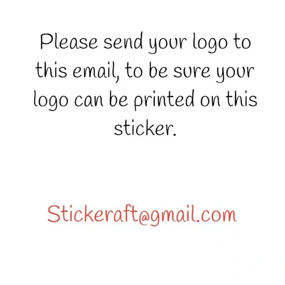 Custom Logo Stickers 2” Round Personalized Labels for Small Business Sticker