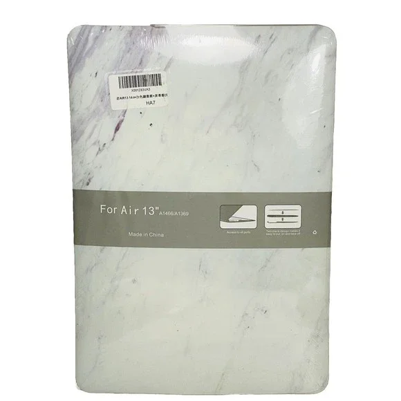 MacBook Air 13” Hardshell Case Marble W/matching Keyboard Cover A1466/A1369 NEW
