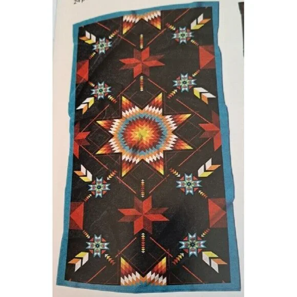 New Star Black Oversized Bath Beach Pool Gift Towel Native Southwest Large Decor