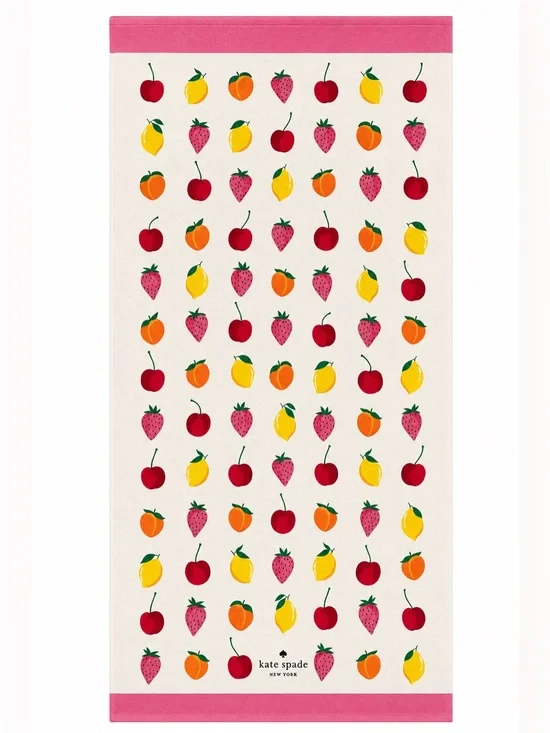 Kate Spade New York Oversized Beach Towel, Fruits