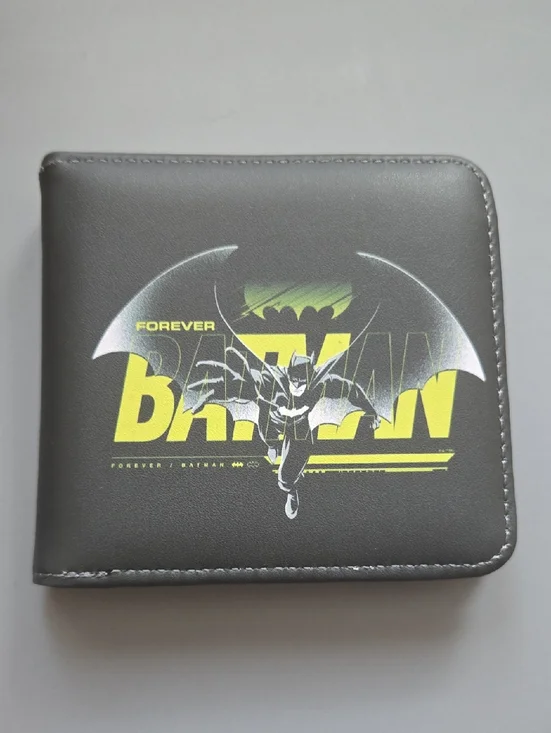 New Batman forever anime manga leather wallet