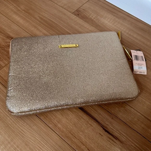 Juicy Couture gold sparkle 13” laptop sleeve