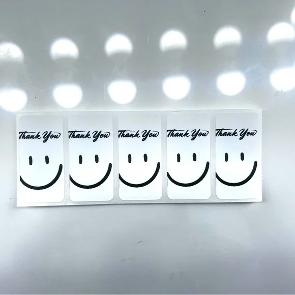 Happy Smile Face Stickers 2 inch Happy Face sticker | thank you sticker 2