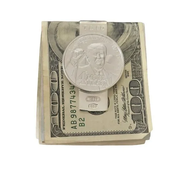 Tiffany & Co Trump Money Clip Sterling Silver Estate TIF906