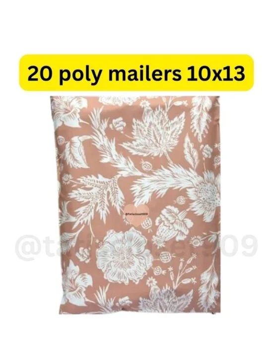 20 Terracotta poly mailers shipping bags size 10x13