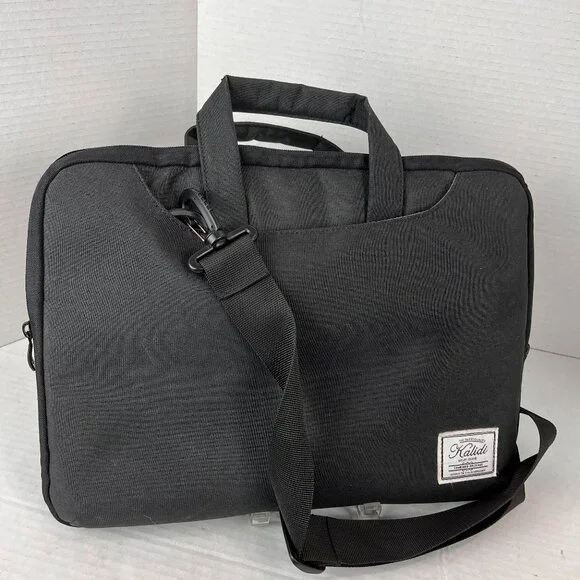 Black Canvas padded computer sleeve/carry case, 15