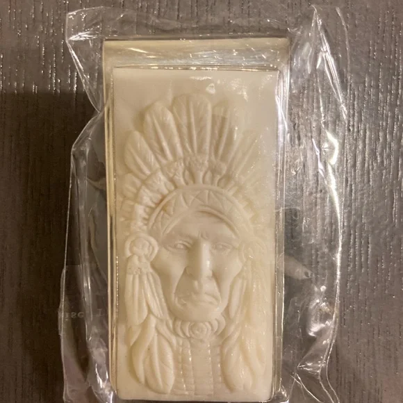 Native American Father Dressed Money clip