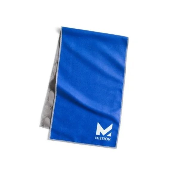 New mission original cooling towel evaporative cool technology antimicrobial UPF