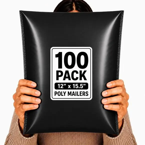 POLYMAILER 100 PACK SHIPPING MAILERS BULK RESELLER STARTER BUSINESS KIT SUPPLIES
