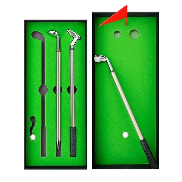 Golf Pens Golfing Golfer Gag Gift Desk Accessories Decor Table Game Miniature Go