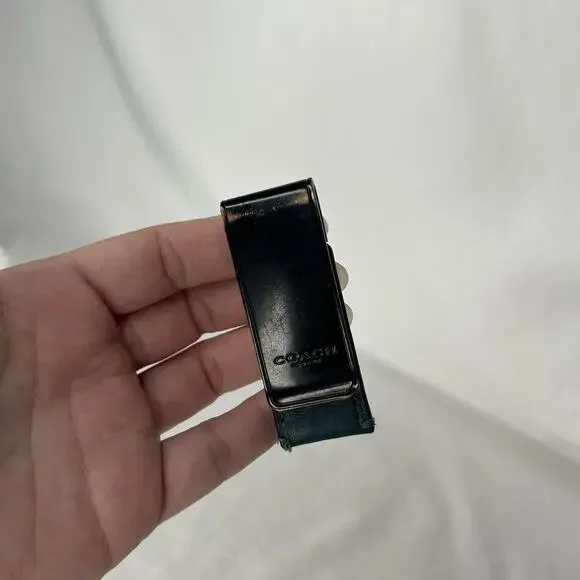 Men's Sport Calf Leather Money Clip Blue Used