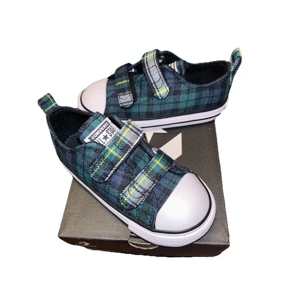 Converse CTAS 2V OX - DragonScale/Navy/White - A09327F - Infant‎ Size 8 NIB