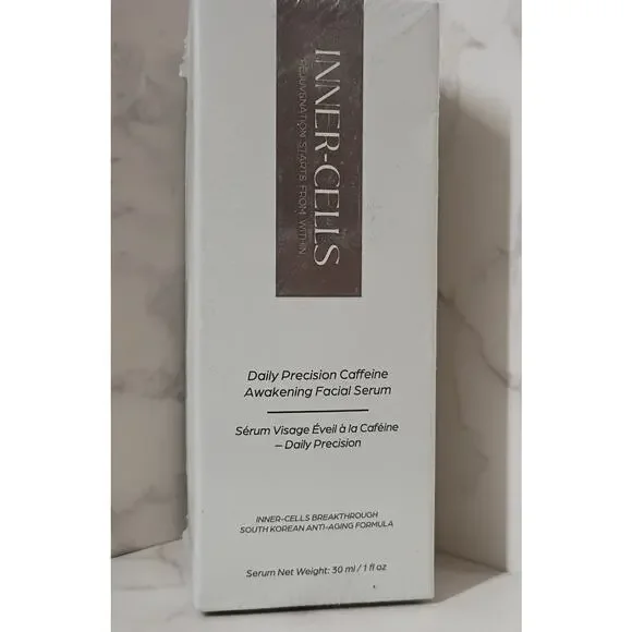 INNER-CELLS Daily Precision Caffeine Awakening Facial Serum - NEW