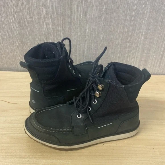 Sperry Crewcuts Dockyard Boots Chukka black boots‎ kids Size 2