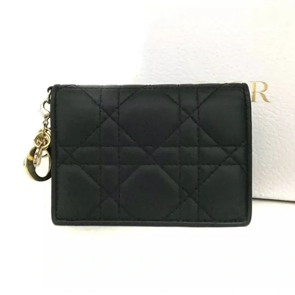 🔥 SALE 🔥 New Dior Black Cannage Bifold Wallet