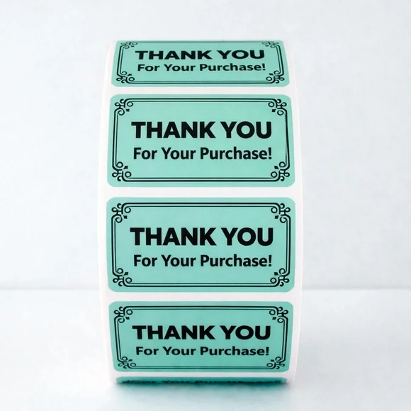 Thank You For Your Purchase Labels 100 Pack – Small Business Packaging Stickers