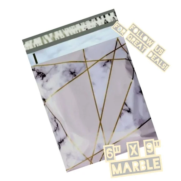 100 Marble 6x9 Poly Mailers