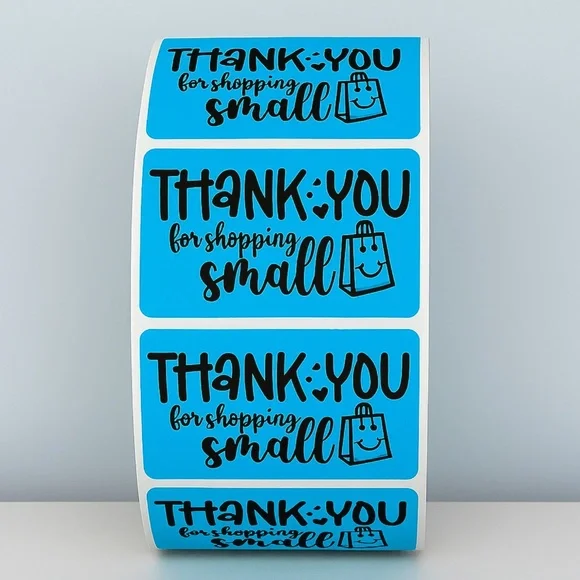 Thank You for Shopping Small Stickers Packaging Labels for Small Business Order