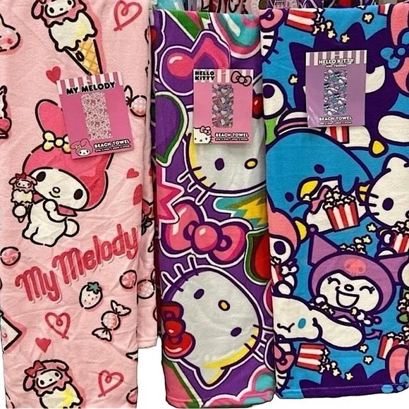 Hello Kitty and Friends - Beach Towel Bundle Set of 3