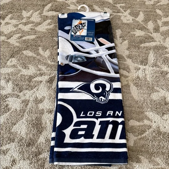 NFL Los Angeles Rams Blue and White Beach Towel