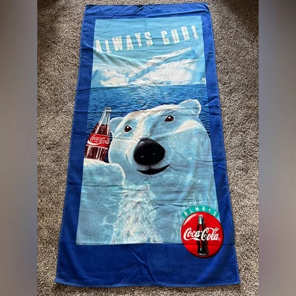 Always Cool Always Coca-Cola Polar Bear Beach Towel