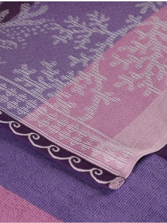 Trident Cotton Beach Towel Oversized Purple Pink Cotton 40in X 72in NEW