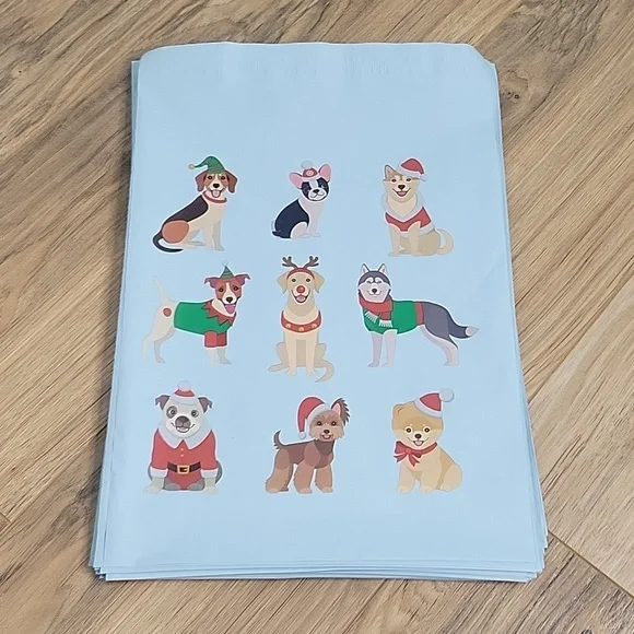 Upaknship Holiday Dog 60 Polymailers