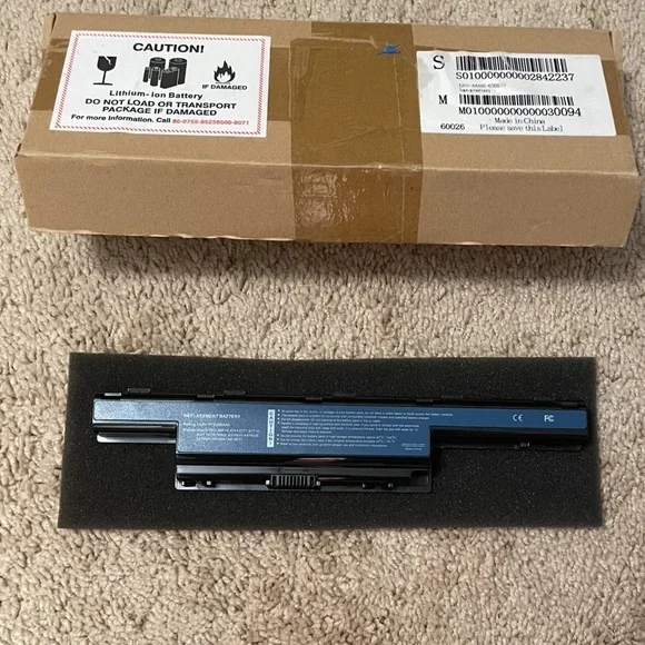 Laptop Lithium-Ion Battery Pack replacement for various Acer & Gateway models.